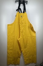 Carhartt Waterproof Yellow Loose Fit Bib Overalls Men’s Big &amp; Tall 4XL New *READ - £54.04 GBP