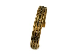 Gold Ethnic Indian Bangle, Tribal Banjara Cuff Bracelet, Bohemian Jewelry  - £17.73 GBP