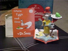 Hallmark Dr. Seuss Sam and Ham Figurine Mint With Box 1st Edition BONUS - £58.17 GBP