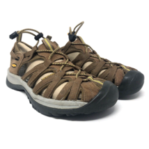 Keen WHISPER Sandals Womens 9.5 Coffee Liqueur Yellow 1003713 Outdoor Waterproof - £31.58 GBP