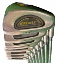 Hippo Beast Titanium Face Iron Set 3-PW Minus 1&quot; Length Stiff Steel 5i 37&quot; RH - £88.89 GBP
