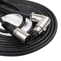 30Ft Pack Of 2 Xlr Male To Right Angle Female Cable - 2Pcs 30 Feet 3 Pin - $57.99