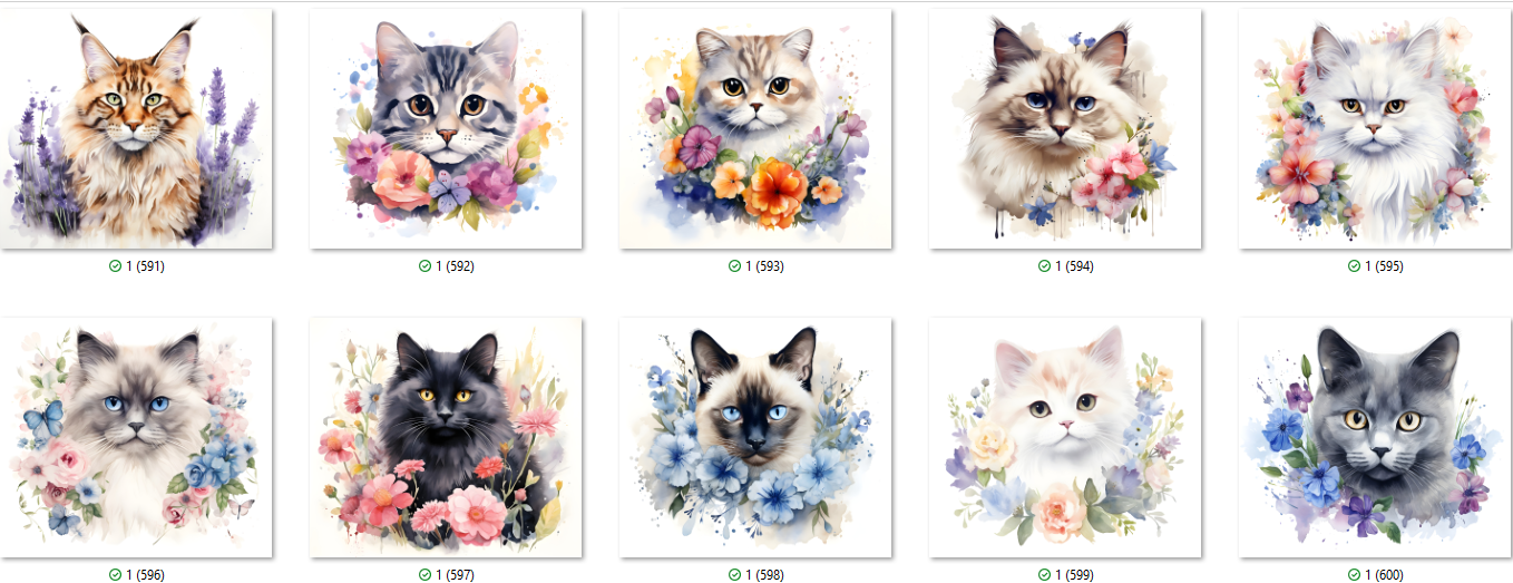 Cat & Dog Sublimation Ready To Press Transfer Prints Bundle Of 10 Transfer Desig Item image 5