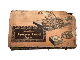 Vintage Langner Hostess Frozen Food Saw with Butterscotch Swirl Bakelite Handle - £22.39 GBP