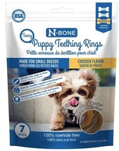 N-Bone Teeny Puppy Teething Rings Chicken Flavor - 7 count - £12.35 GBP