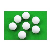 3 x 36mm SOLID WHITE SCUFFED Football Table Balls With Rubber Grip Coati... - £10.94 GBP
