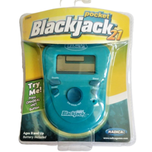 Radica Pocket Blackjack 21 Electronic Casino Travel Game Handheld Mattel 2006 - £9.72 GBP