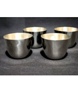 Vintage LEONARD SILVER EALES Pewter JEFFERSON CUP Unused Set Of 4 - NO M... - $30.78