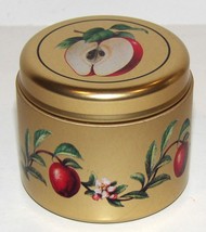 Rare Vintage Claire Burke Applejack &amp; Peel 2.6 Oz Perfumed Candle In Gold Tin - £10.41 GBP