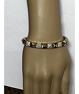 Michael Kors Heritage Pyramid Yellow Gold Tennis Bracelet mkj400710 MSRP... - $74.24