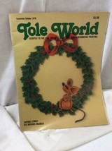 vintage Tole World Magazine Patterns fine art decorative Painting Sept/oct 1978 - £7.89 GBP