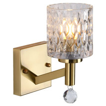 Modern Wall Lamp, Vintage Gold Scone Wall Lighting Rustic Bathroom Vanity Light  - £43.60 GBP