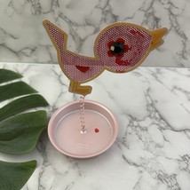 Claires Y2k Jewelry Earring Ring Holder Tray Pink Metal Bird Cute Rhines... - $352.89 MXN