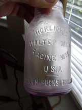 Vintage Horlicks Malted Milk Bottle Racine, Wis U.S.A London England 5&quot; - £39.52 GBP