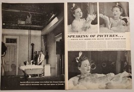 1946 Magazine Photos Actress Jeanne Crain Bubble Bath Scene from Movie &quot;Margie&quot; - £11.98 GBP