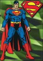 DC Comics Superman Standing with S Logo Comic Art Refrigerator Magnet NEW UNUSED - £3.19 GBP