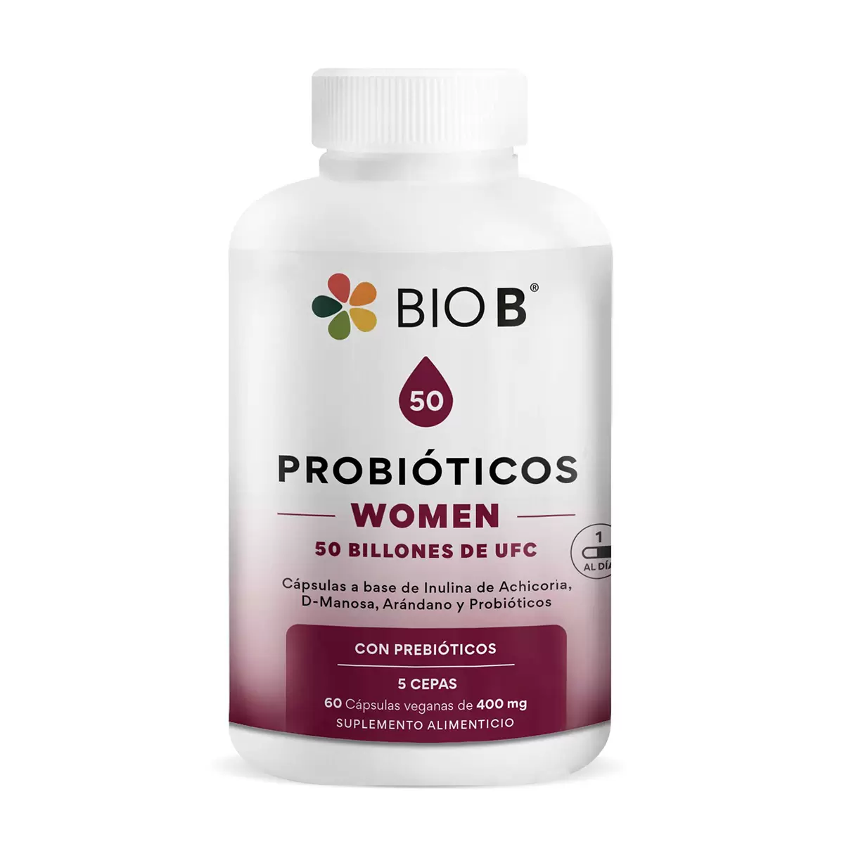BIO B Probiotics Women 50 Billion CFU + Cranberry &amp; Prebiotics  30 Vegan... - $1,299.91 MXN