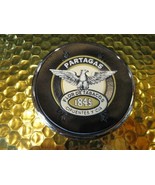 1845  Logo Coaster Chrome edging with leather bottom - $27.34 CAD