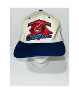 Vintage 1995 New Era Pro American League Champions Men&#39;s White/Navy Snap... - $25.29