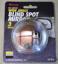 Victor Wide Angle Car Truck Blind Spot 3 Inch Adhesive Mirror Towing Par... - $2.96