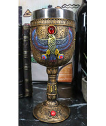 Ancient Egyptian Horus Falcon Bird God Of The Sky 6oz Wine Goblet Chalic... - $32.58 CAD