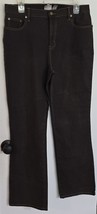 NWT Womens 12 DG2 Diane Gilman Dark Cocoa Brown Denim Jeans - $18.81