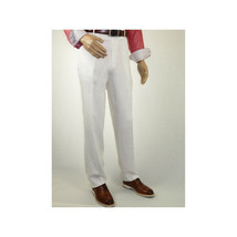 Men's Summer Linen Suit Apollo King Half Lined 2 Button Modern Fit SLN8 White image 9