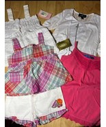 X5 piece girls tops and short set BNWTS SIZE 4/4T/5 - $384.85 MXN