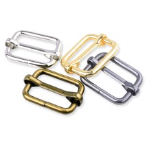 CooBigo 25 Pack 1 Inch Metal Adjustable Slide Buckles Tri-Glide Rectangl... - $12.99