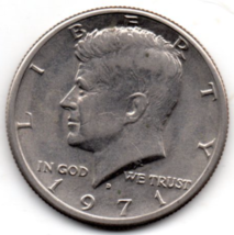 1971 D Kennedy Halfdollar - $8.99