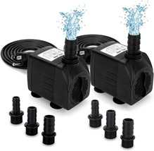 Submersible Pump 30W Ultra Quiet Fountain Water With 7.2 Ft High Lift 2 Packs - £34.59 GBP