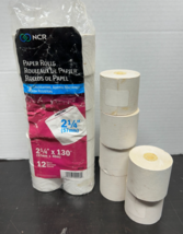 16 PACK NCR Paper Rolls 2-1/4&quot; 130&#39; for Adding Machine Calculator POS Re... - $17.32