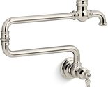 Kohler 99270-SN Artifacts Wall-Mount Pot Filler - Vibrant Polished Nickel - £545.16 GBP