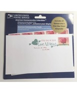 2007 USPS Love - All Heart 20 Stamps and a First Day Cover Keepsake Seal... - $16.99