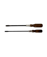 Vintage MAC Tools Wood Handle Long Screwdrivers Pair - $12.39