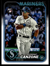 2024 Topps Series 1 Dominic Canzone Rookie Seattle Mariners #195 - £1.77 GBP