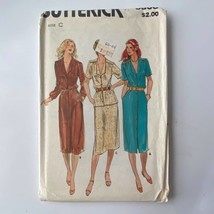 Butterick 6808 Sewing Pattern 1980s Size 14 Bust 38 Vintage Misses Dress Top - $9.87