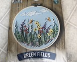 Leisure Arts Tammy Street Green Fields Needlepoint Kit New Sealed Flower... - $32.13