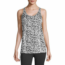 Xersion Women&#39;s Side Rouched Tank Top Size Medium Camden Floral White NEW - £15.64 GBP