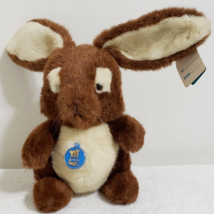 VTG Dakin Brown Bunny Hutch Rabbit Plush Stuffed Animal Easter White 31-0883 - £7.45 GBP