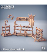 3D Printed Artisan Guild Deepwood Alfar Weapons Rack Deepwood Alfar Set ... - $24.58 CAD+
