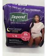 Depend Fit-Flex Underwear Women Maximum  38-44” 16-20W Large 14ct COMBIN... - $19.99