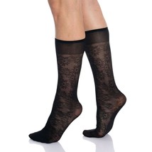 Sheer Knee High Socks for Women 8 Pairs Flower Patterned Stockings - £10.67 GBP
