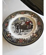 (3) Royal Stafford Christmas Santa Sleigh Reindeer Dinner Plates 11” ~ New ~ - $39.00
