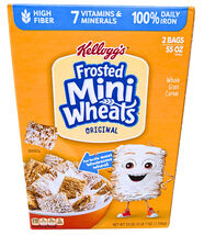 Kellogg's Frosted Mini-Wheats Breakfast Cereal 55 Oz EXP 06/2026 - $19.62