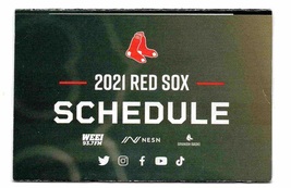 2021 Boston Red Sox Pocket Schedule Samuel Adams Wicked Easy Beer ! - £0.97 GBP