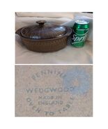 Wedgwood Pennine Oven To Table Casserole Dish Lid Brown Ceramic England - €62,47 EUR