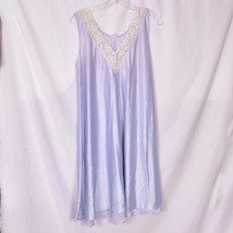 Vintage Women&#39;s Pale Blue Night Gown No Size Tag See Measurement Photos - $17.09