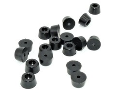 1/2” x 3/8” Rubber Foot W Washer Furniture  Amps  Instrument Cabinets   12 Pack - £9.09 GBP