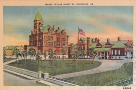 Scranton Pennsylvania PA Moses Taylor Hospital Medical Building Postcard D50 - $2.96